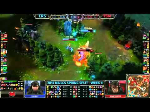 Curse Voyboy Kayle VS TSM Bjergsen Nidalee Highlights   NA LCS Spring 2014 W4D2 MUST SEE