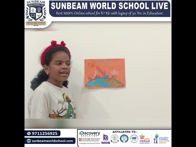 &ldquo;Understanding Natural Calamities: Insights from a Sunbeam World School Student&rdquo;