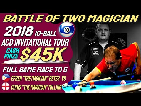 Heart-Pounding Match between Efren Reyes and Chris Melling at ACD 2018 Invitational Tour Wins $45K