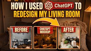 I Redesigned My Living Room with ChatGPT | Budget-Friendly Makeover Using AI