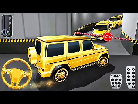 New Golden Mercedes G Wagon in Parking Garage - 3D Driving Class - Android GamePlay