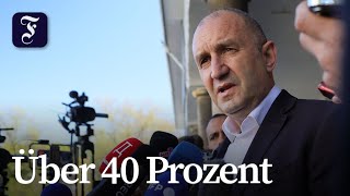 Ex-Präsident Radew gewinnt Wahl in Bulgarien