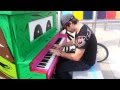 Dani Rosenoer - Punching Keys on a street piano ...