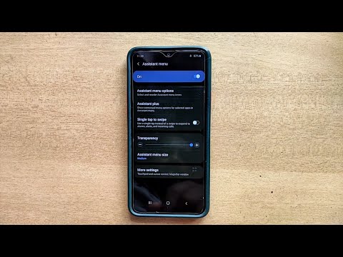 How Do I Adjust Assistant Menu Transparency In Samsung Galaxy Mobile