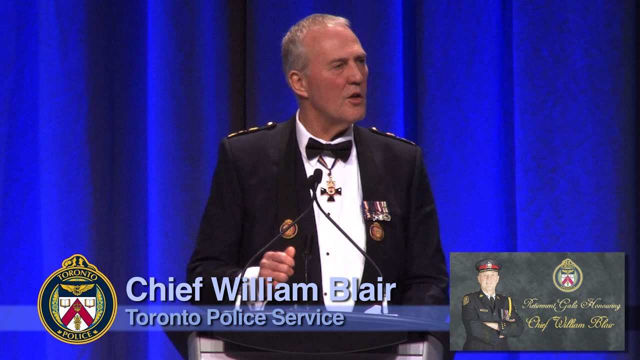 Retirement Gala Honouring @TorontoPolice Chief William Blair