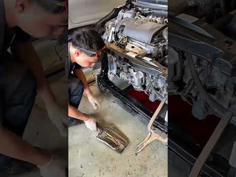 Full Radiator Support Replacement – Toyota Yaris Done Right #carrepair #ซ่อมรถ
