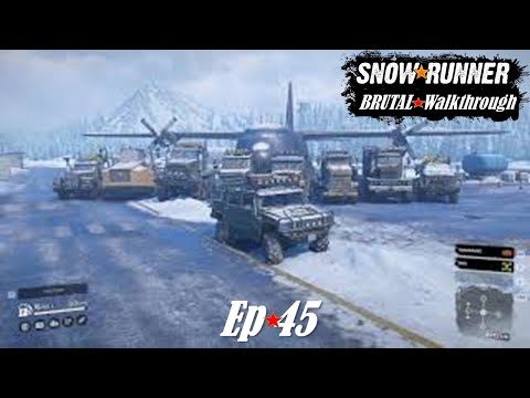 SnowRunner BRUTAL Walkthrough: NO RECOVERIES, NO TRUCK BUY! Ep.45 - Exploring North Port & Upgrades