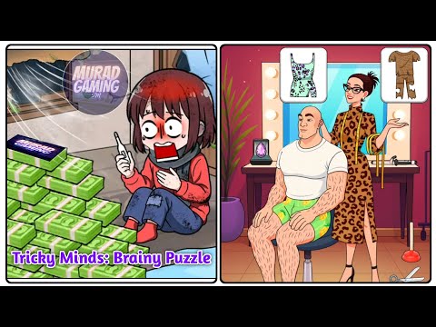 Tricky Minds Brainy Puzzle Level 101: Help Stylists Satisfy Customers !Gameplay Solution
