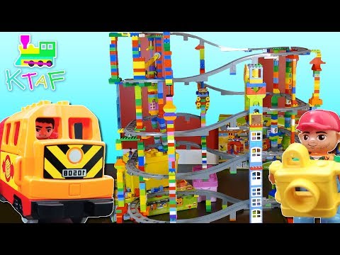 Lego DUPLO TRAIN TOWER! 5 DUPLO Deluxe Train Sets - Kid Toys Are Fun