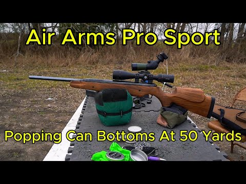 Air Arms Pro Sport Walnut Kicks Bottoms At 50 Yards. Best Looking Air Gun Ever?