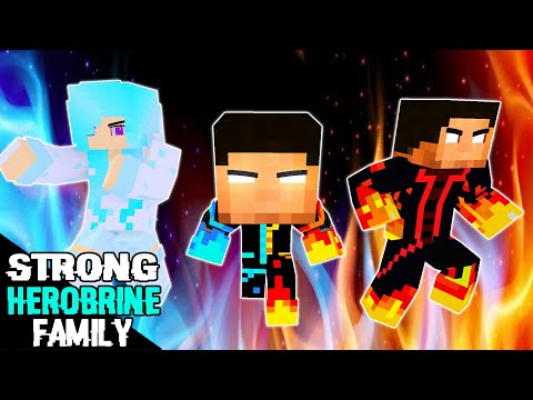 STRONG HEROBRINE FAMILY VS SCP096 - MINECRAFT MONSTER SCHOOL ANIMATION