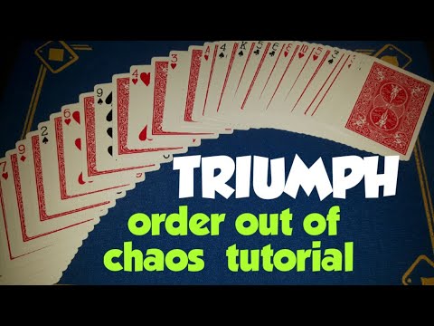 INCREDIBLE TRIUMPH "order out of chaos" card trick tutorial