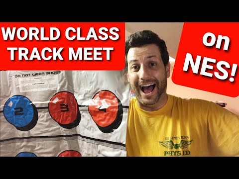World Class Track Meet on NES with Power Pad
