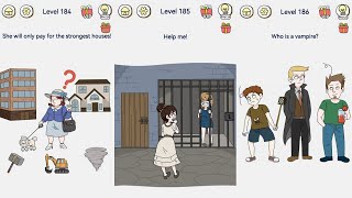 Brain Out 2 - Level 184, 185, 186 Gameplay Solution