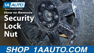 How To Remove a Security Lock Nut without the correct Key