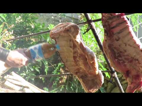 COSTILLAR DE CERDO ASADO A LA CRUZ