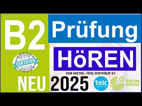 B2 Listening 2025 | Goethe ösd certificate Listening 2025 | B2 New Exam Test 2025 | Listening Com...