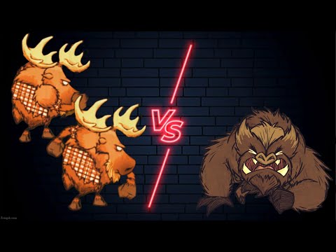 Woodie moose Duo VS Nightmare Werepig boss fight (Reworked)