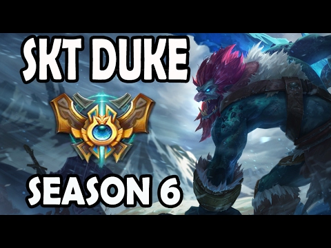SKT T1 Duke Trundle vs Ekko TOP Ranked Challenger Korea