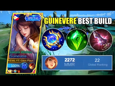 GUINEVERE BRUTAL DAMAGE BUILD!! | GUINEVERE TOP 1 GLOBAL BEST BUILD - MLBB