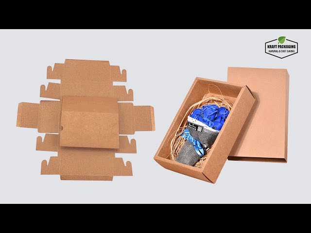 علب كرافت بغطاء نافذة سحاب