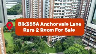 355A Anchorvale Ln 2room for sale. Super high floor. Min to supermarket &  coffee shop. 