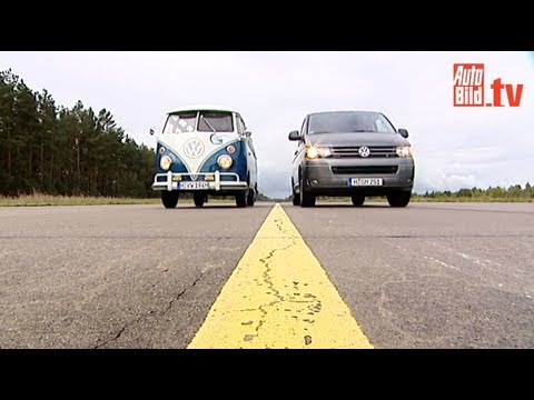 VW T1 Samba vs. T5 - Original Bulli vs. new Multivan