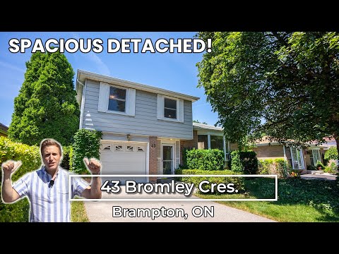 43 Bromley Cres. | Brampton, ON | 📍 Just Listed! Spacious Detached House!