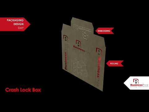 Unboxing Perfection: Crash Lock Box with Foil & Embossing…