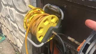 Pressure washer hose reel