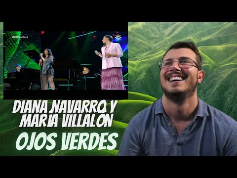 Italiano reacciona a Diana Navarro y María Villalón - Ojos Verdes