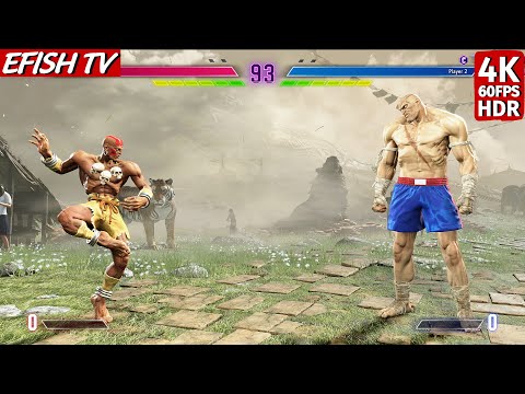 Dhalsim vs Sagat (Hardest AI) - Street Fighter 6