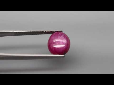 Natuurlijk Robijn Cabochon Kleur Paarsachtig roze 5,58 ct.