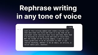Write text in any style using this AI prompt