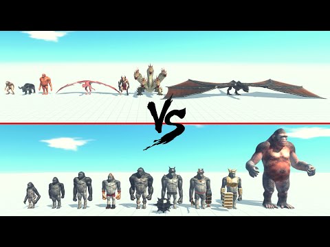 Fantasy Faction Vs Mutant Primates Faction ARBS | Animal Revolt Battle Simulator
