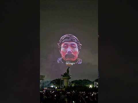 광복80주년 전야제, 국회상공에 뜬 독립영웅들의 드론쇼