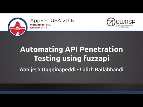 Image thumbnail for talk Automating API Penetration Testing using fuzzapi