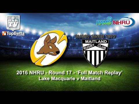 2016 NHRU Round 17 Full Match Replay - Lake Macquarie Roos v Maitland