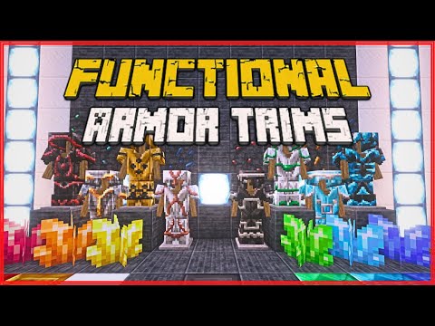 SUPERCHARGE YOUR GEAR WITH TRIMS | Functional Trims (1.20.1) - [Minecraft Mod Showcase]