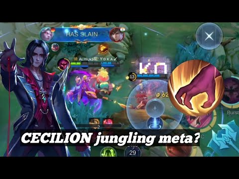 🥶MLBB Cecilion is Meta Hero in Jungle 🤣