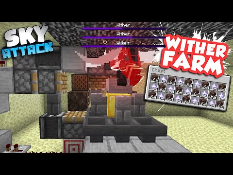 Automatische WITHER Farm! 32 Wither in 5min! - SkyAttack #38
