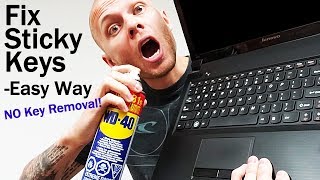 Fix Stuck or Sticking Keyboard Keys - Laptop, Desktop Keyboard