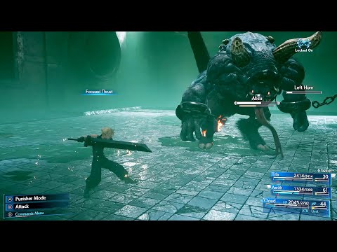 Final Fantasy 7 Remake: Cloud, Tifa, Aerith combat gameplay
