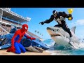️ SPIDERMAN Wins The Magic Giant MEGALODON Shark Racing Championship Epic Racing Challenge