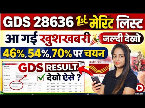 GDS Result 2026 GDS 46% 54% Cut Off| India Post GDS Cut Off 2026| Post Office GDS Result GDS Vacancy
