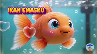 Download lagu Lagu Ikan Emas – Goldfish Song for Kids | Lagu Anak Belajar Hewan Air mp3