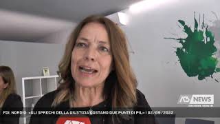 FDI, NORDIO: «GLI SPRECHI DELLA GIUSTIZIA COSTANO DUE PUNTI DI PIL» | 02/09/2022
