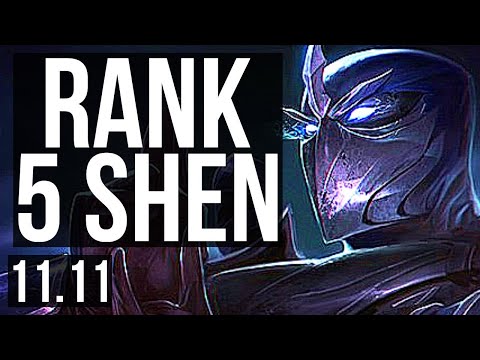 SHEN vs GWEN (TOP) | Rank 5 Shen, 3/1/9, 500+ games | EUW Challenger | v11.11