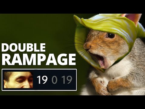 DOUBLE RAMPAGE & 19 KILLS WITH SQUIRREL (SingSing Dota 2 Highlights #1730)