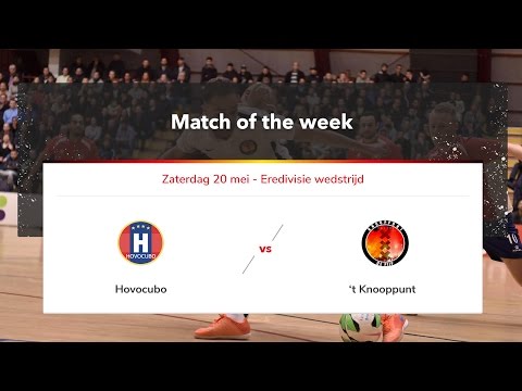 Livestream zaalvoetbal Hovocubo - 't Knooppunt 20 mei 2017